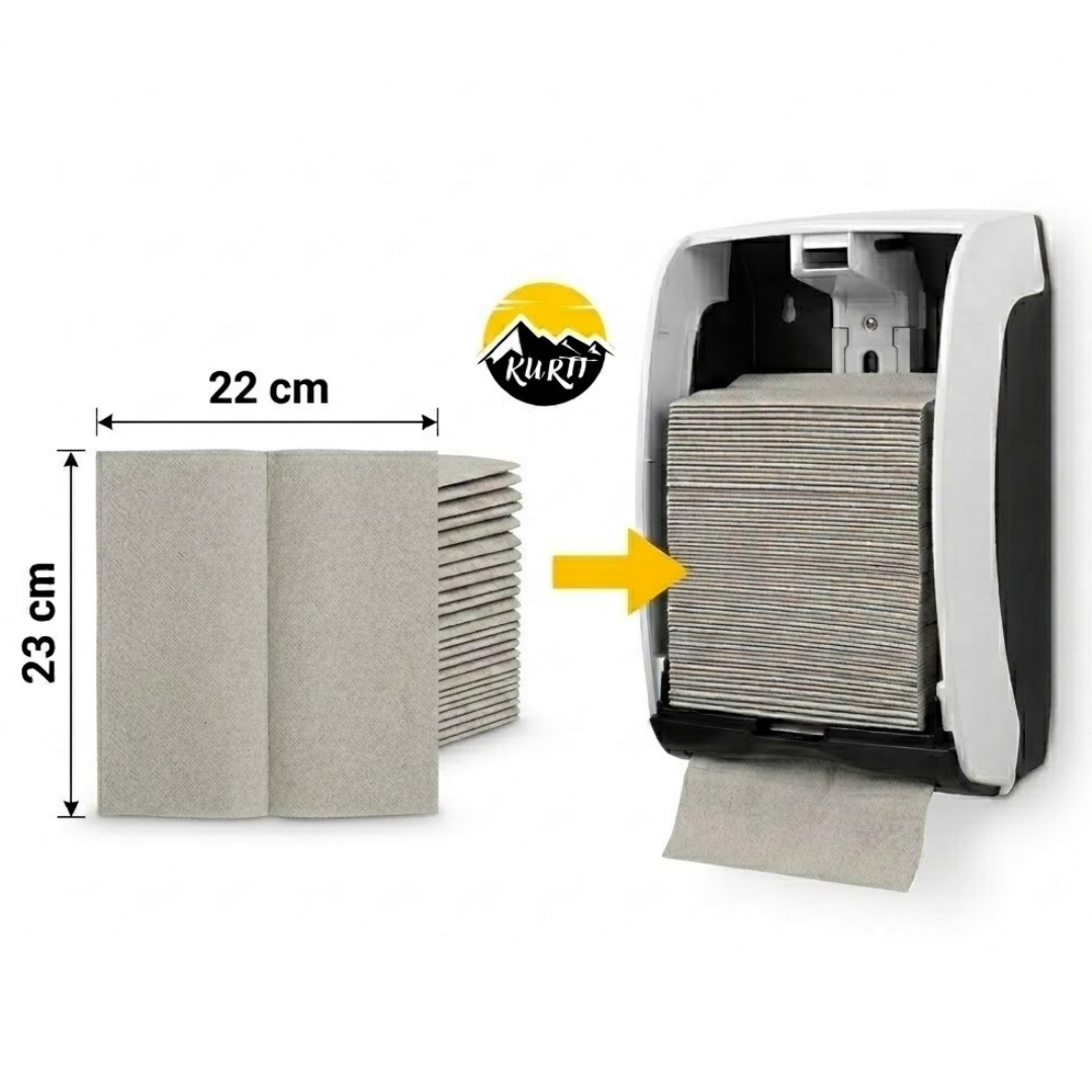 Papierhandtücher Z-Falz 2-lagig - 5000 Stück Natur