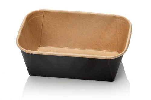 Kraft-Mikrowellenbehälter 900 ml – 50 Stück