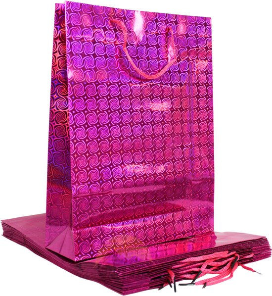 Geschenktüten Holographic Pink - 2 Stück