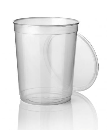 Mikrowelleschale transparent rund 1000cc - 100 Stück