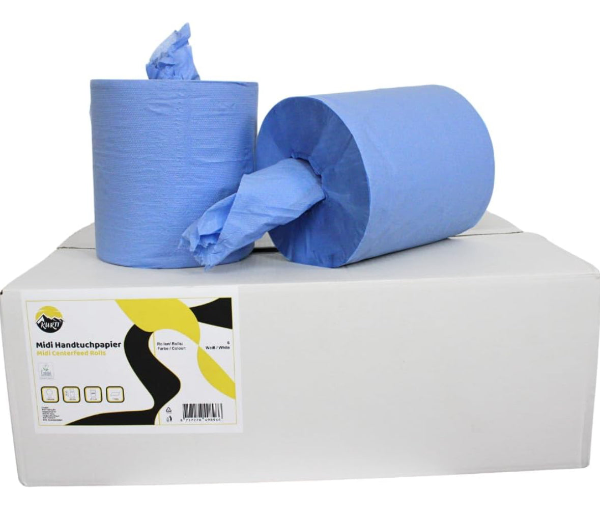 Handtuchrollen 1-lagig ohne Schlauch 300m - 6 Rollen