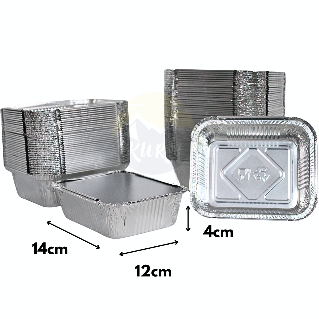 Aluminum container 450 L with lids - 100 pieces