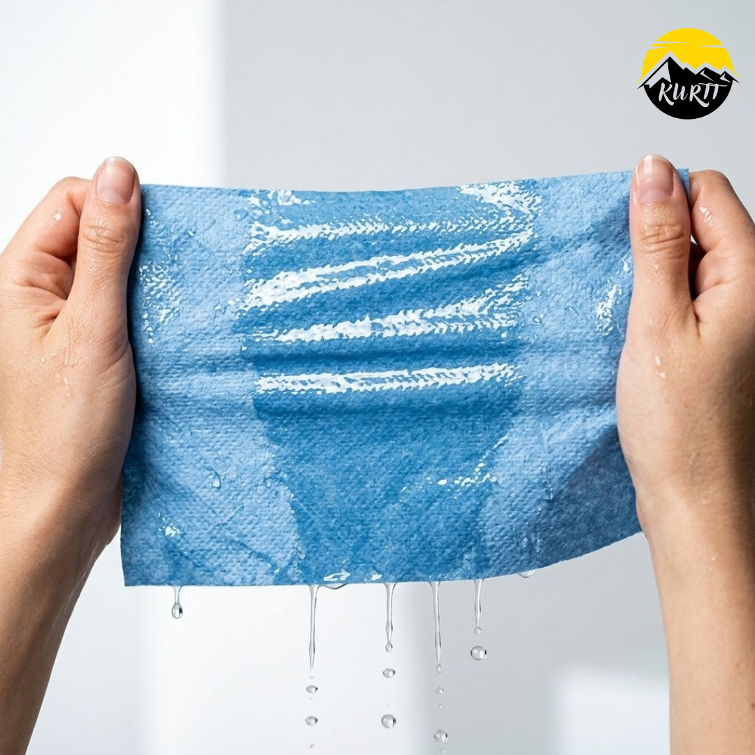 Putztuchrolle Blau 2-lagig Zellstoff 380m – 2 Rollen | Industriepapier HACCP Lebensmittelkontakt