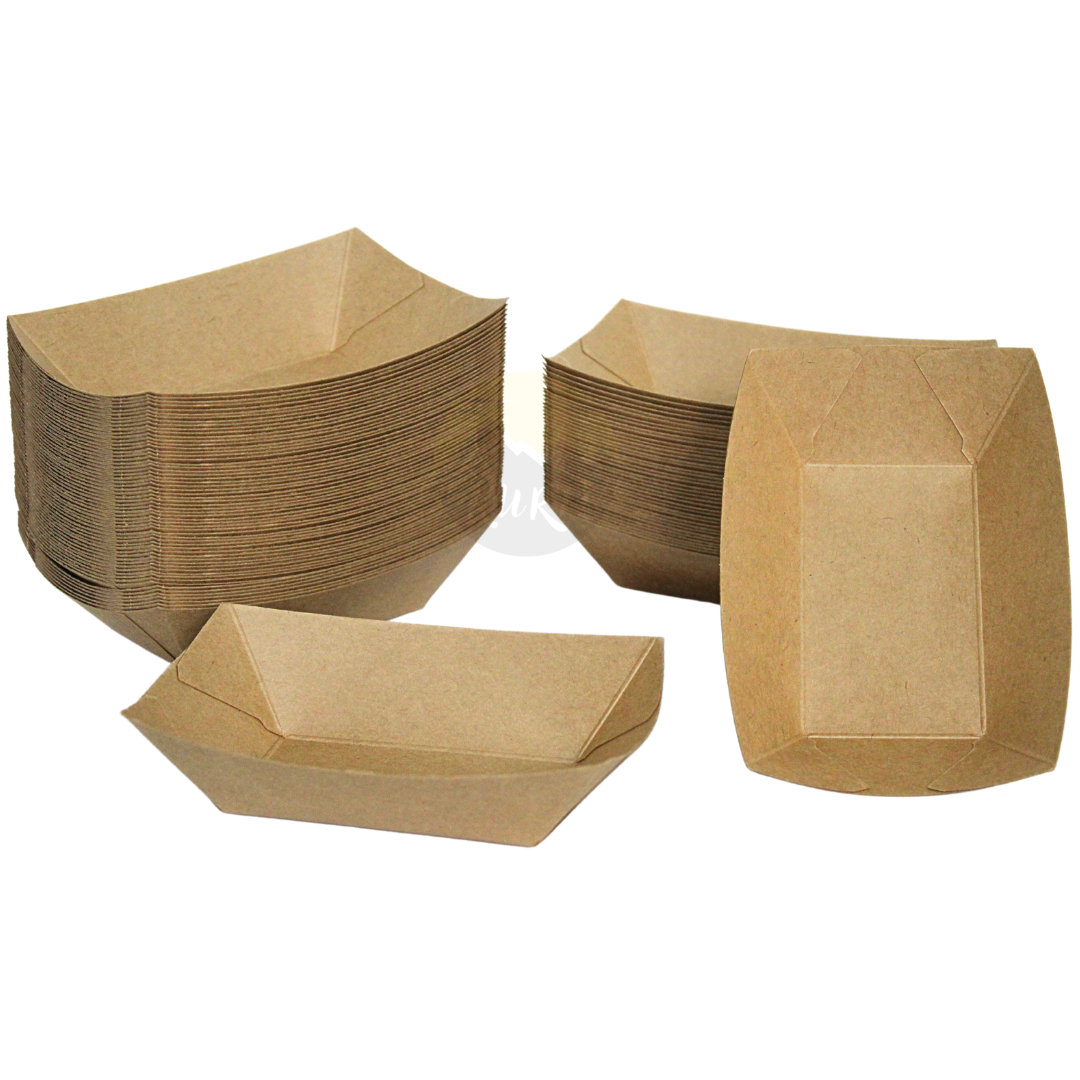 Kraft Snack Tray - Fingerfood Boot Tray M - 100 Stück