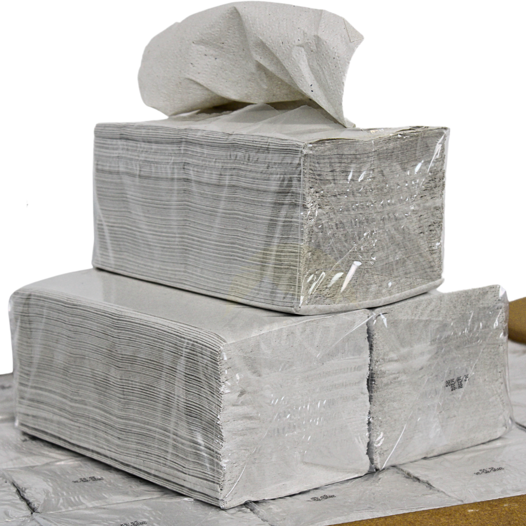 Papierhandtücher (4 x 250 Blatt), 2-lagig, naturfarben, 22 x 23 cm, Z-Falz