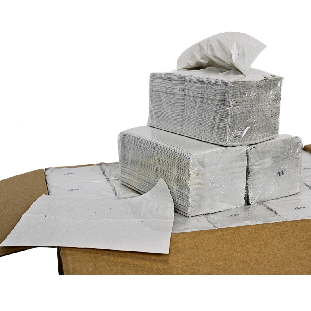 Papierhandtücher (4 x 250 Blatt), 2-lagig, naturfarben, 22 x 23 cm, Z-Falz