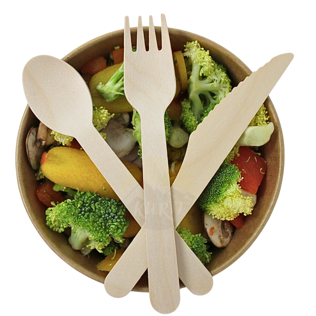 Wooden spoons 160 mm - 100 pieces