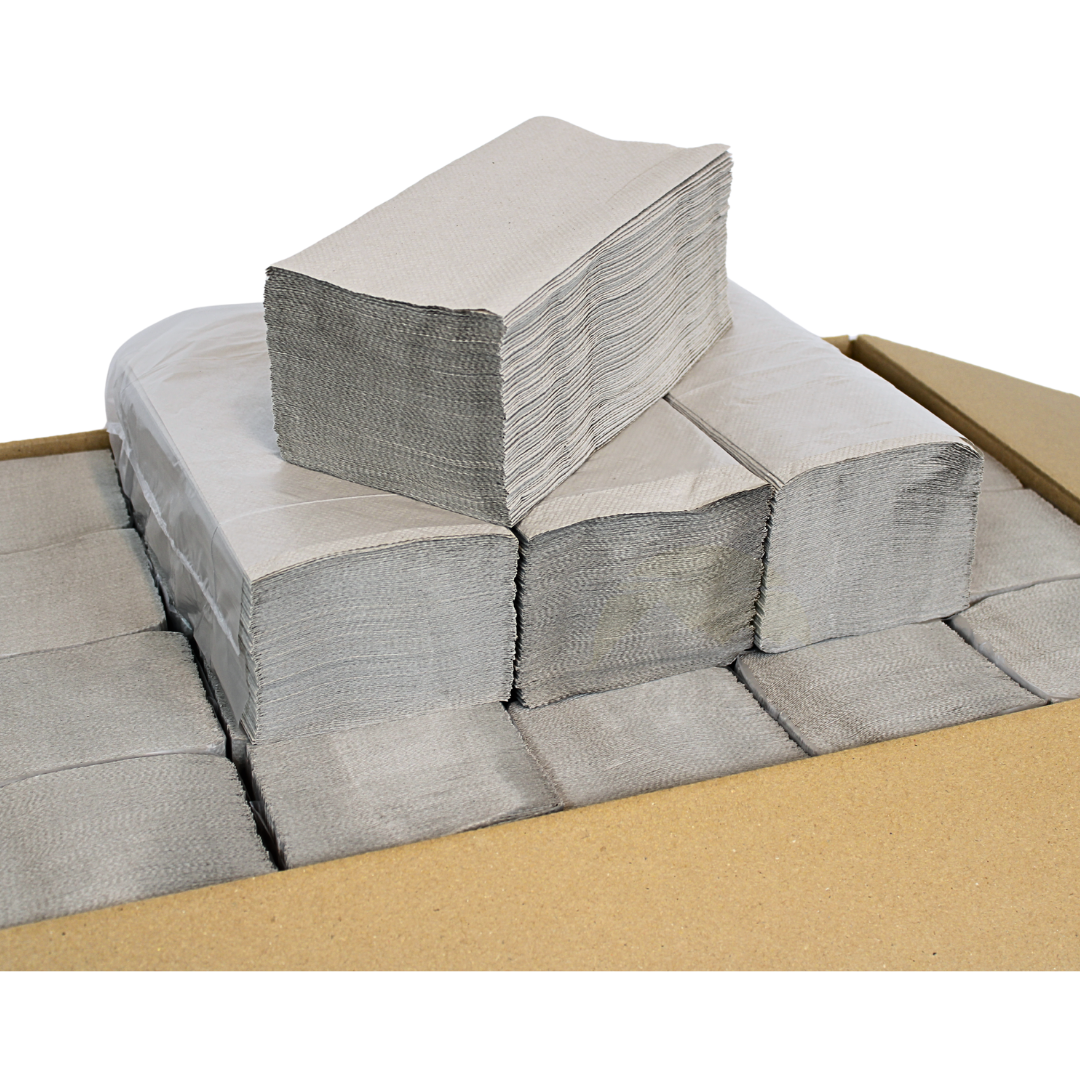 Papierhandtücher für Spender | 1-lagig, 25x23 cm | 5.000 Blatt | ZZ/V-Falz geeignet für Handtuchspender in Toiletten, Büros, Praxen und Studios