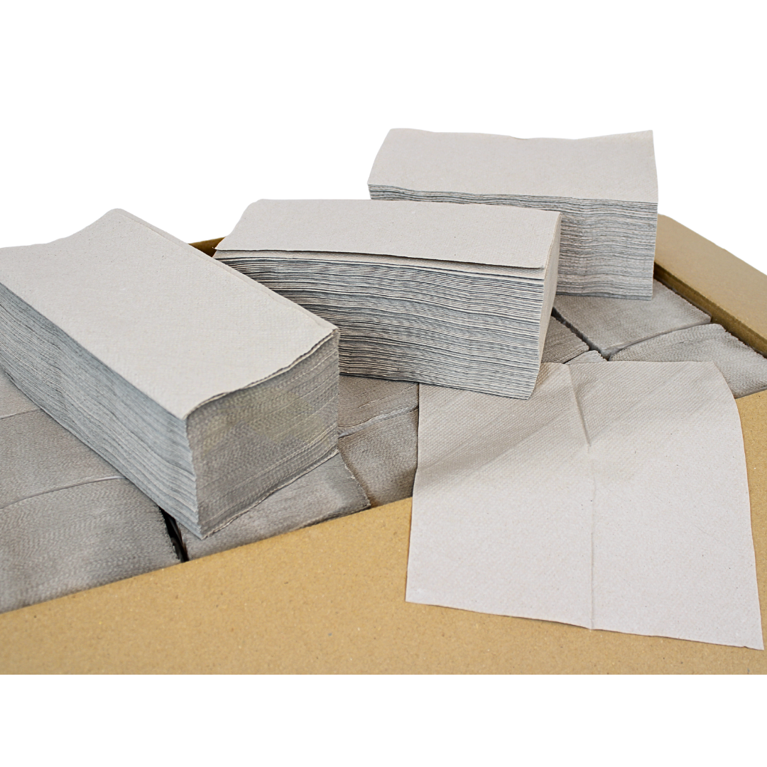 Papierhandtücher für Spender | 1-lagig, 25x23 cm | 5.000 Blatt | ZZ/V-Falz geeignet für Handtuchspender in Toiletten, Büros, Praxen und Studios