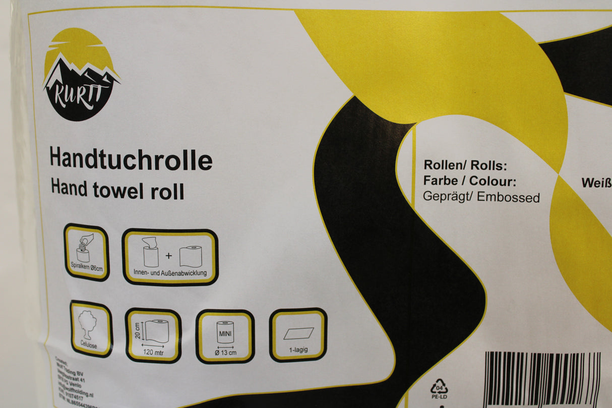 Handtuchrollen Mini 1-lagig - 12 Stück