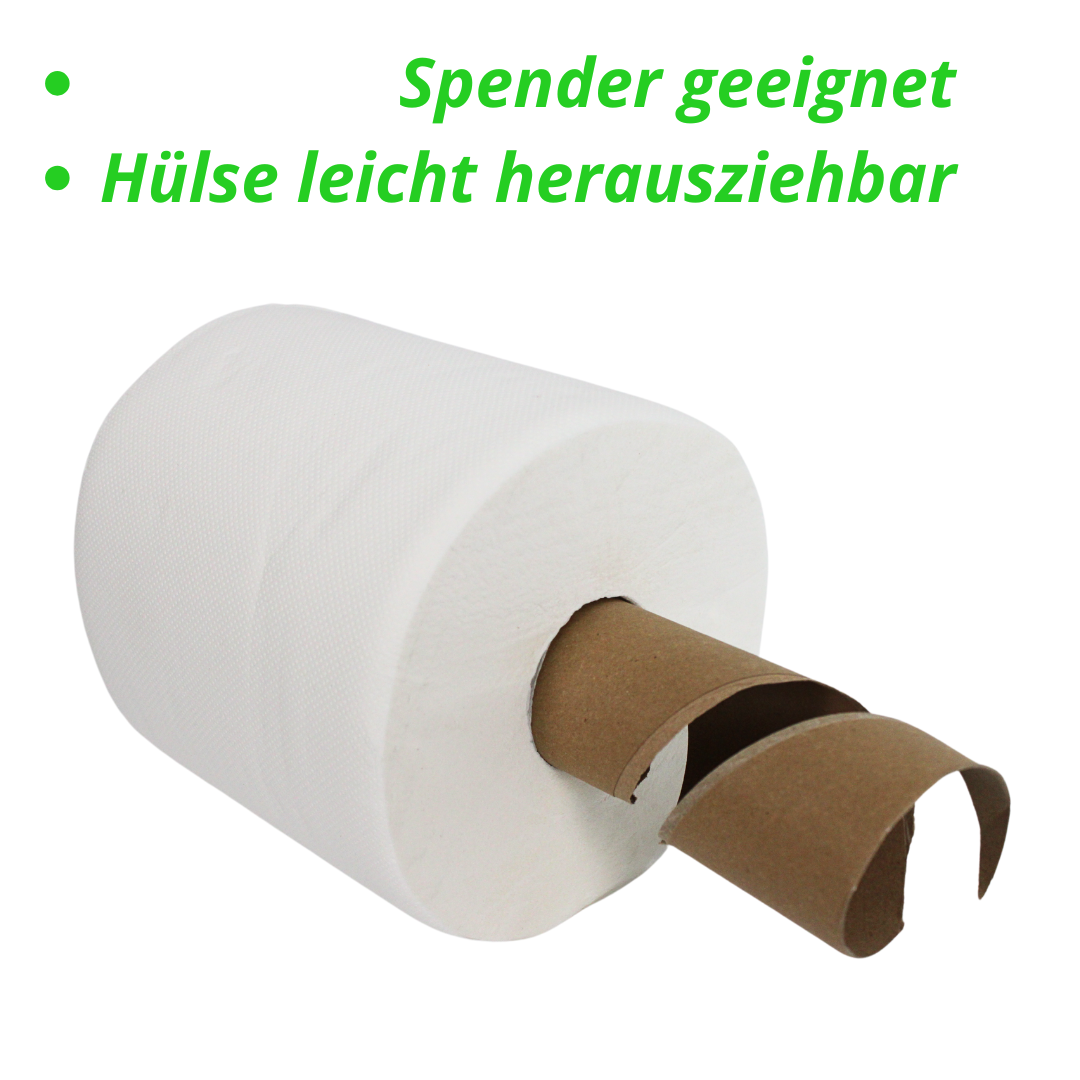 Zellstoff Handtuchrollen, papierhandtuchrollen - 6 Rollen