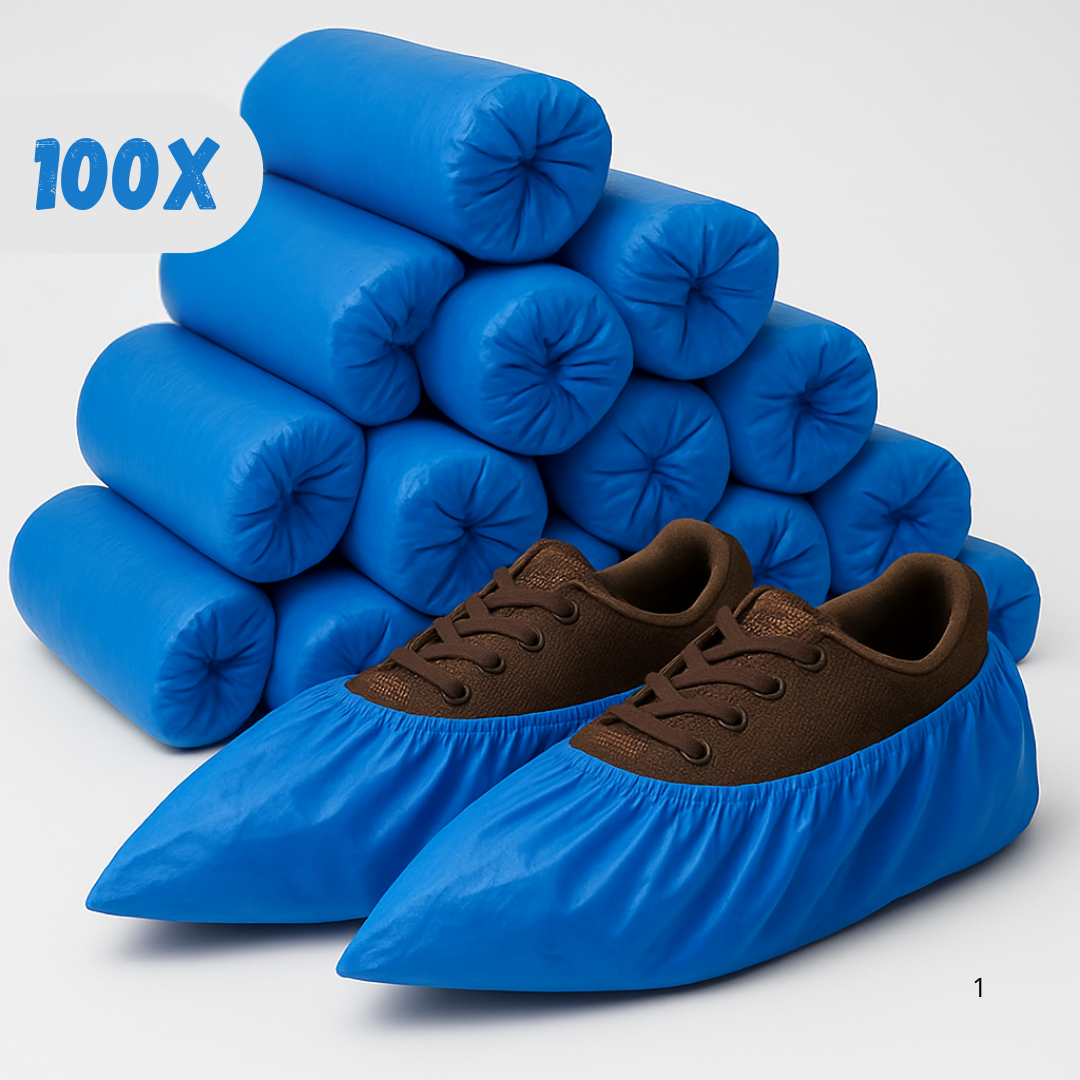 Einweg Überschuhe CPE blau – 100 Stück