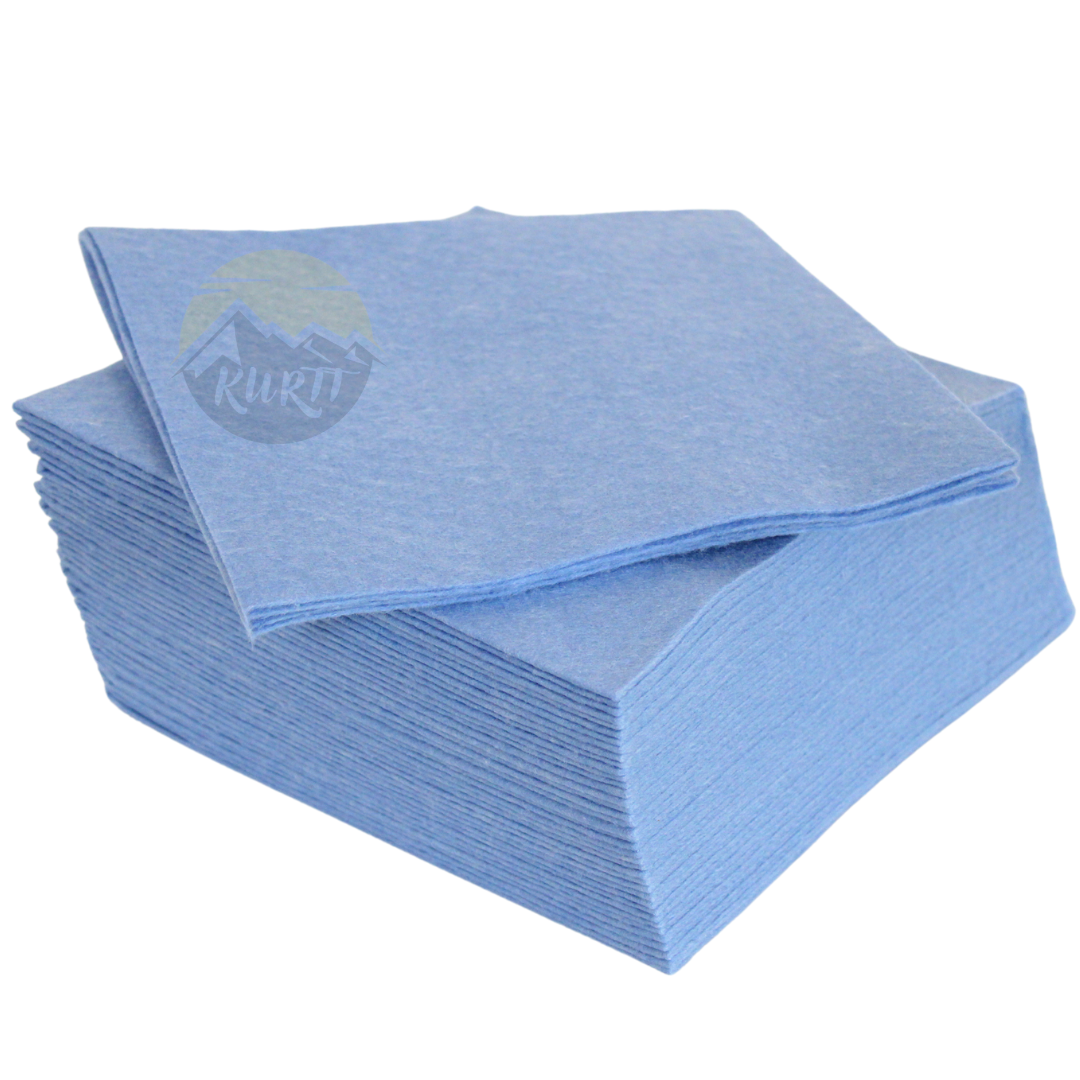 200 pieces Dishcloths 38x40cm Blue Dishcloths
