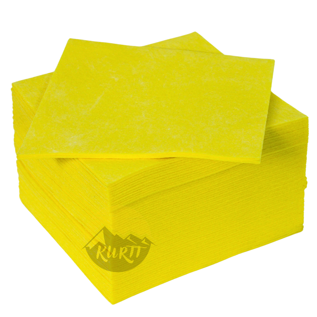 200 pieces Dishcloths 38x40cm Yellow Dishcloths