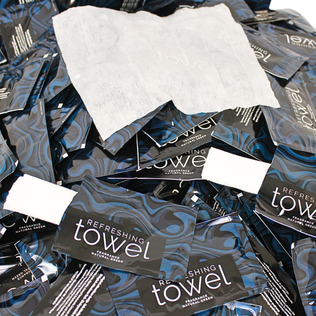 Erfrischungstücher, Reinigungstücher, Feuchttücher, Biologisch abbaubar