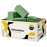 Papierhandtücher ZZ-Falz 1-lagig Grün 10.000 Blatt 22x23 cm