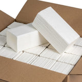 1000x (Tissue) Papierhandtücher 2-lagig 24 x 21 cm Z-Falz (5 x 200 Blatt) spendergeeignet
