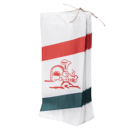 Papiertüten mit italienischer Flagge - 100 Stück
