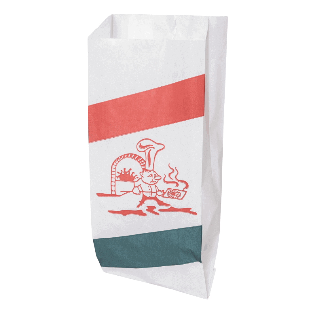 Papiertüten mit italienischer Flagge - 100 Stück