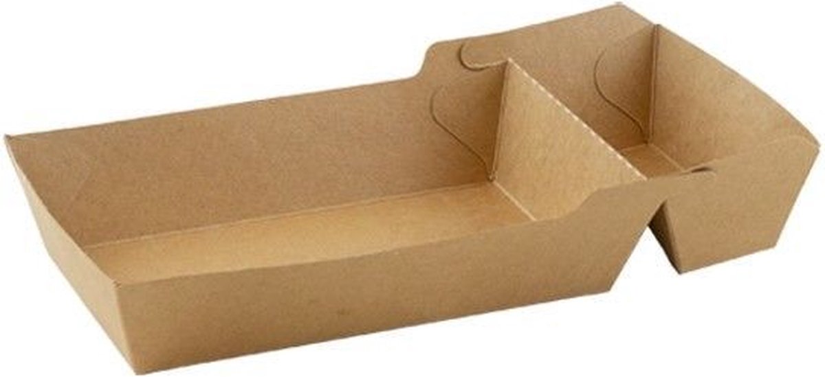 Snack containere A20 Kraft Paper - 100 stykker