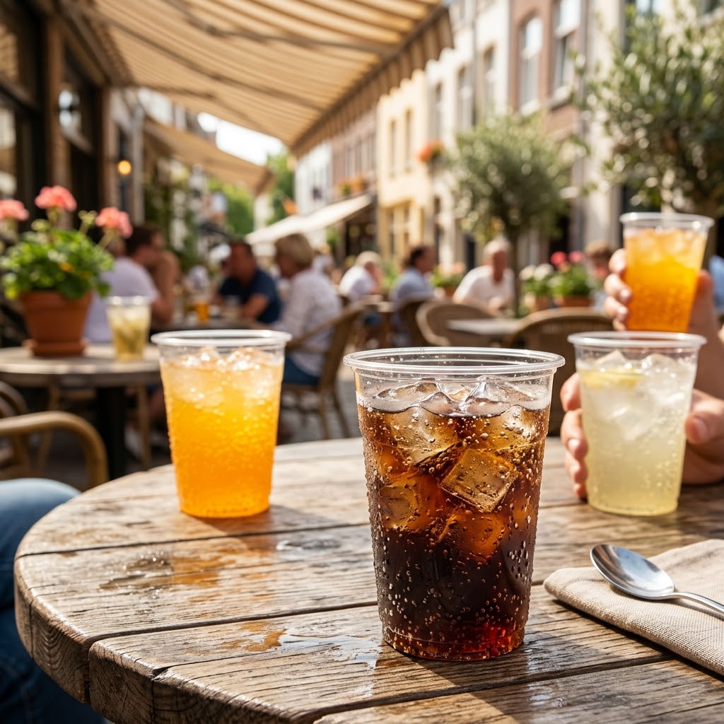 Bierbecher Plastik 500ml – 100/400/800 Stück | Einwegbecher Transparent PP Festival Veranstaltung | Großes Pint Bruchsicher Stapelbar