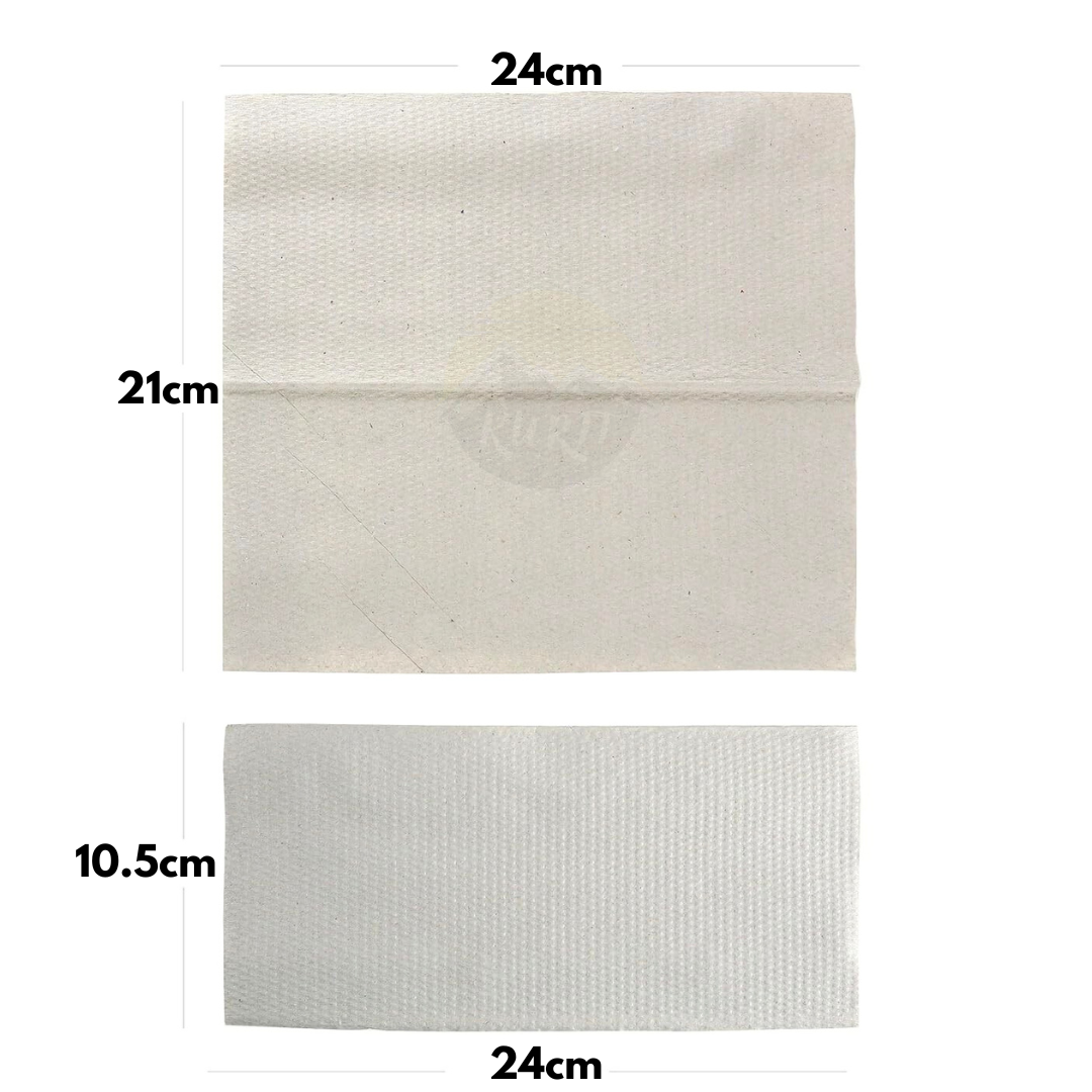 Papierhandtücher weiß 2-lagig 24 x 21 cm Z-Faltung – 3.200 Blatt