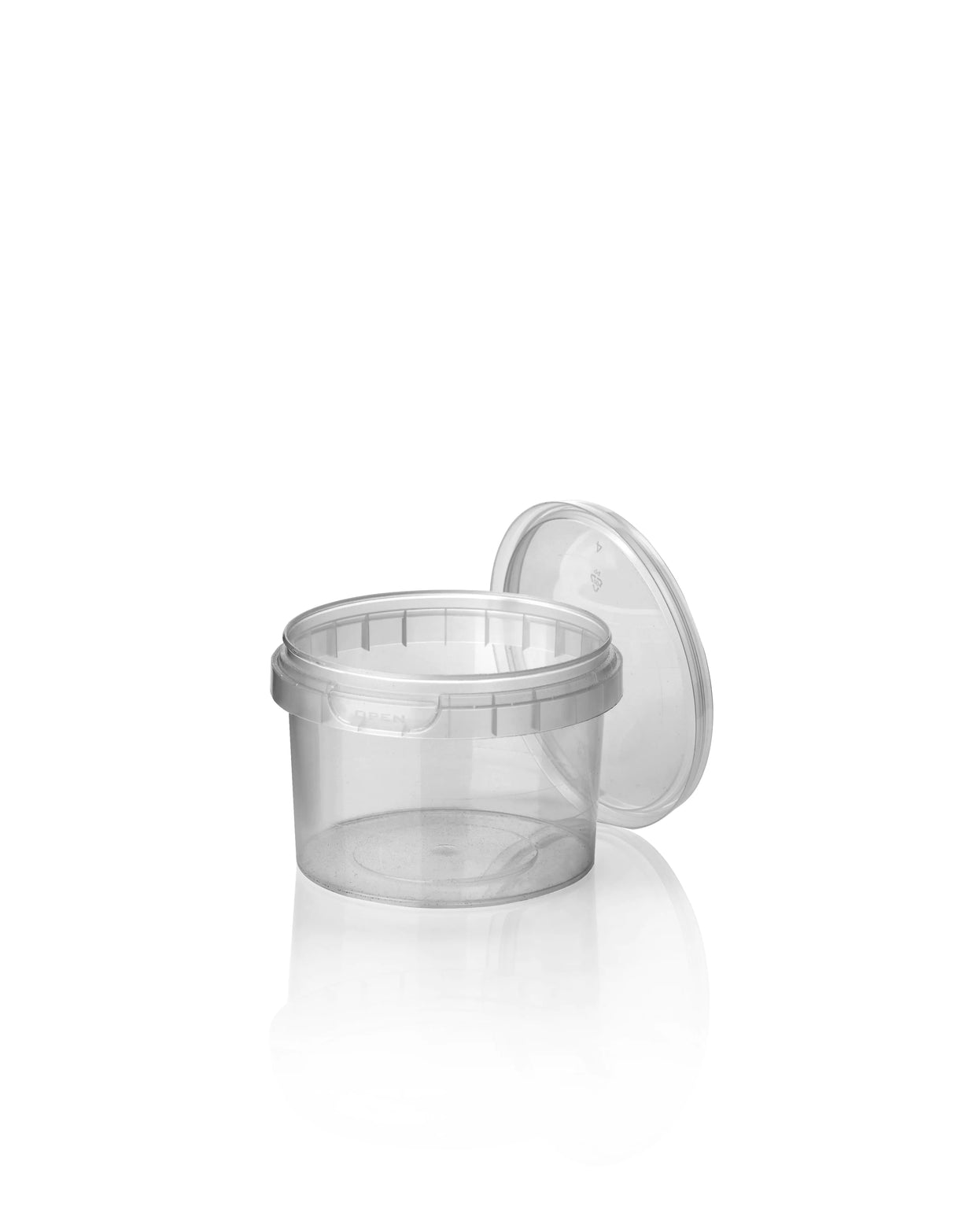 Plastic Potje PP Transparant 280ml Rond – Tamper Evident Deksel | 10/20/50 Stuks