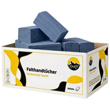 Papierhandtücher Blau 2-lagig 23 x 25 cm – 5.000 Blatt