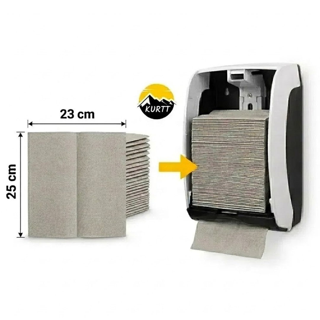 Recycling-Papierhandtücher Z-Falz 1-lagig Grau – 5000 Stück