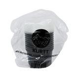 Genanvendelig sort runde 500cc - 100 stykker