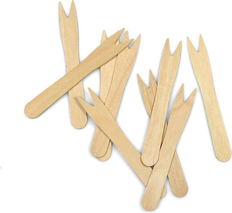 Pommesgabel 85 mm Holz