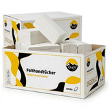 6400 Papierhandtücher, weiß 2-lagig 24 x 21 cm Z-Falz (40 x 160 Blatt)