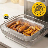 Aluschale 845L mit Deckel 21x14cm | 100 Stück | Lasagne Gratin Moussaka Cannelloni