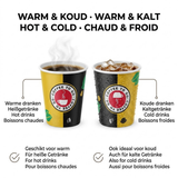 Kaffeebecher Pappe 180ml Design Coffee To Go Gold Schwarz – 1000 Stück | Integriertes Menü Umweltabgabe Inklusive