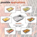 Aluschalen R45-911L mit Deckel - 100 Stück