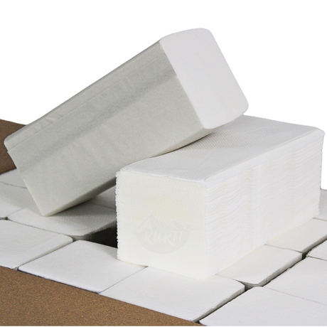 1000 Papierhandtücher, weiß 2-lagig 24 x 21 cm Z-Falz (5 x 200 Blatt)