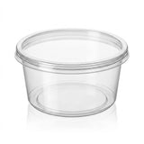 Frischhaltedosen 250ml rund transparent mit Deckel – 100 Stück | Vorteilhaft im Bulk