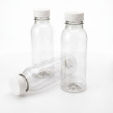 rPET-Flasche 330ml mit orangefarbenem Verschluss | BPA-frei & lebensmittelecht - 35 Stück