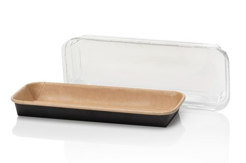 Kraft Sushi tray 221x91mm - 200 pieces