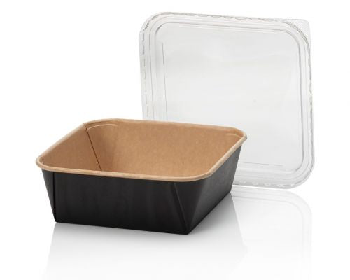 Kraft-Salatbehälter mit Deckel 1320 ml – 50 Stück