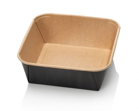 Kraft-Salatbehälter mit Deckel 1320 ml – 50 Stück