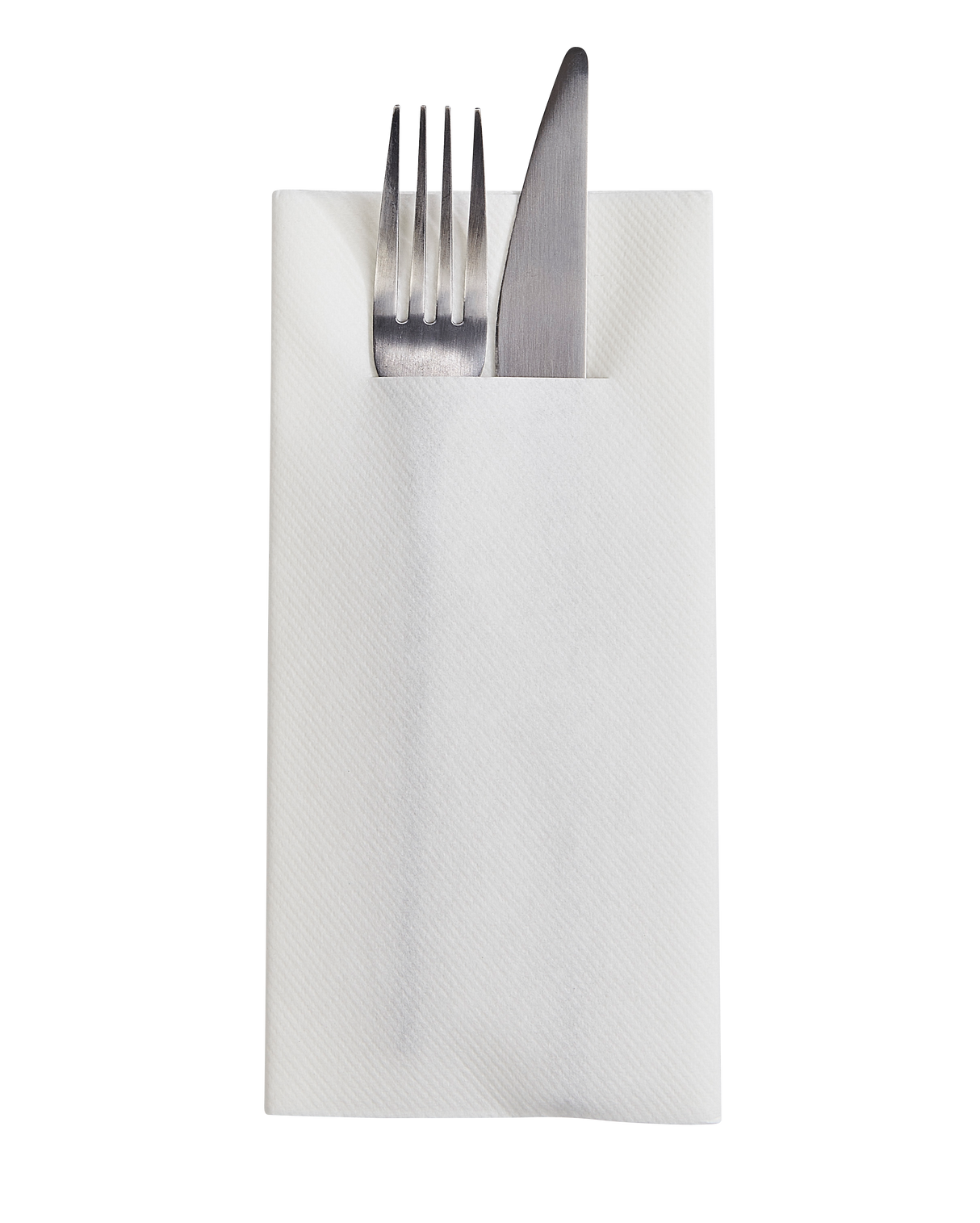 Besteckservietten 1/8 Airlaid 1L Weiß 40x40 cm - 75 Stück
