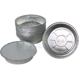 Aluminum tray C807-1000L round with lids - 100 pieces
