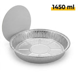 Aluminiumschale C803-1450L rund mit Deckel - 100 Stück