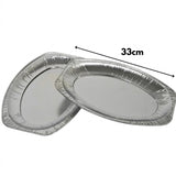 Aluminium Ofenschalen 33cm, 10 Stück - Einwegschalen Catering Gastronomie