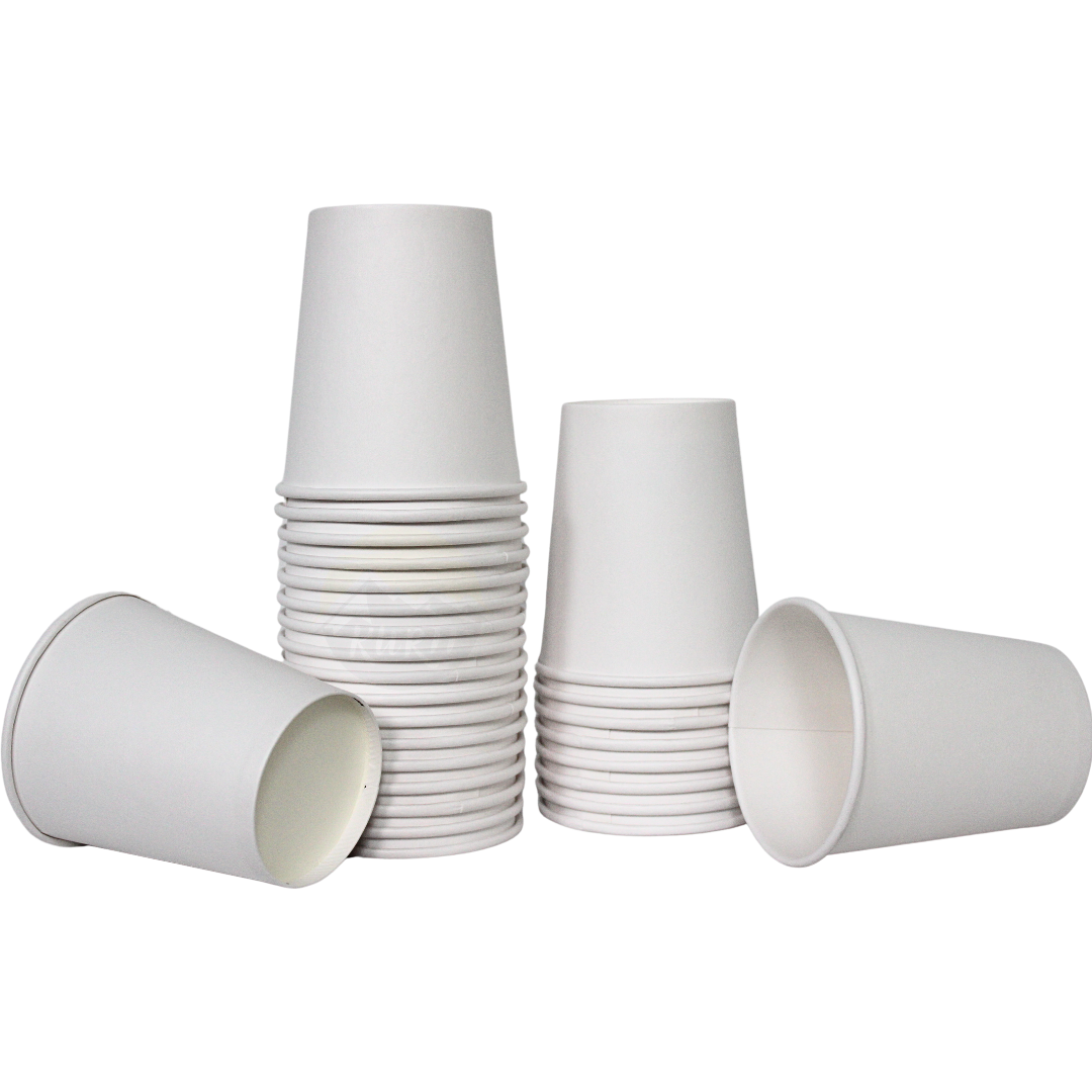 Papp kaffeebecher, kaffeebehalter, 200ml Weiß