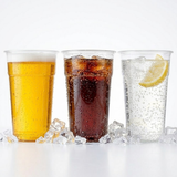 Bierbecher 0,3 l Transparent Plastik - Stapelbar - PP Lebensmittelecht - Umweltabgabe inklusive