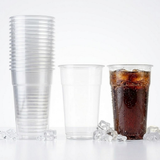 Bierbecher 0,3 l Transparent Plastik - Stapelbar - PP Lebensmittelecht - Umweltabgabe inklusive
