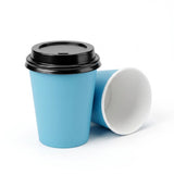  Kaffeebecher Pappe Farbig 200ml Orange Rot Blau – 100/500/1000 Stück | Umweltabgabe Inklusive