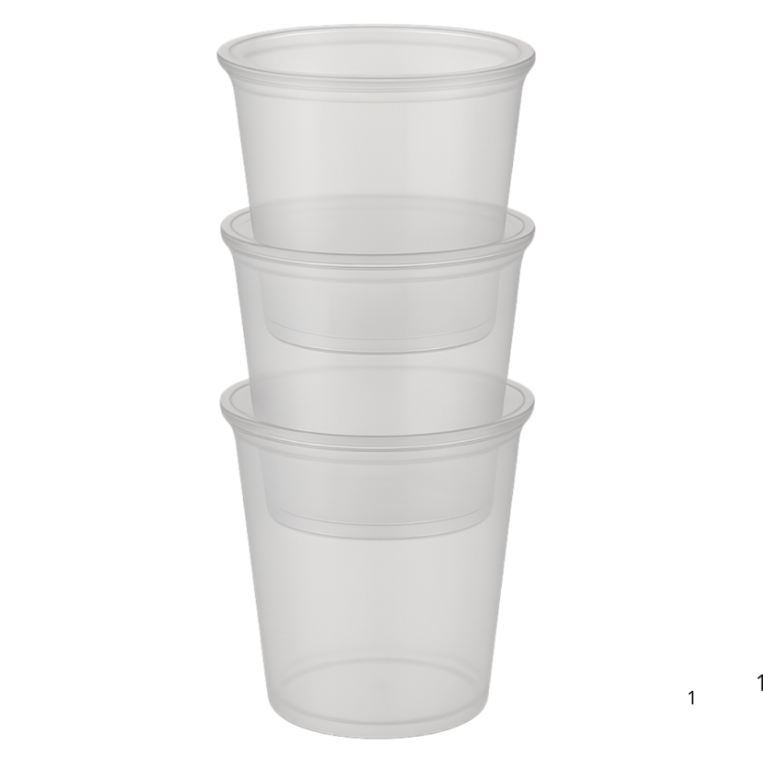 Mikrowelleschale transparent rund 1000cc - 100 Stück